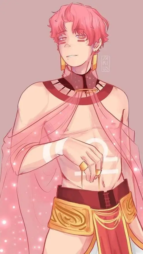 ai character: Libra ♎️ background