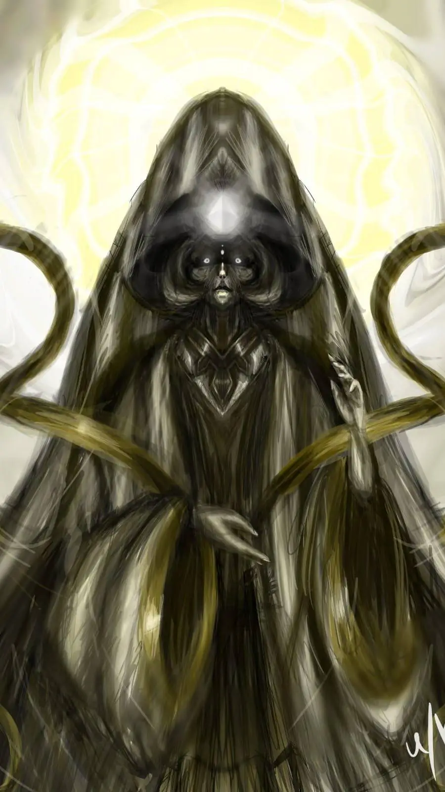 ai character: Mystic flour background