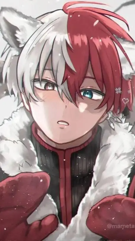 ai character: shoto todoroki🔥❄  background