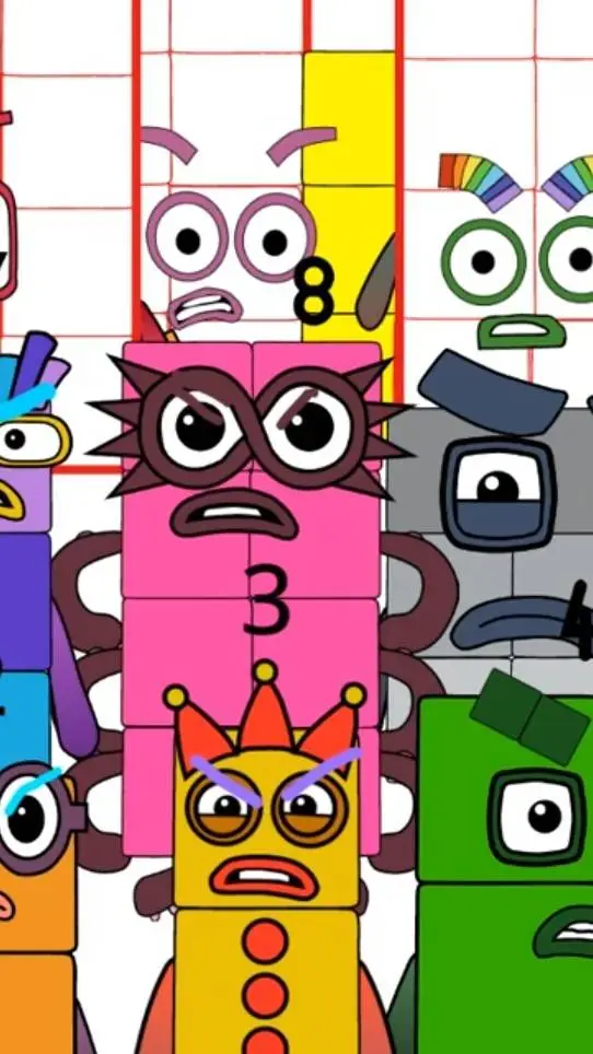 ai character: numberblocks angry background