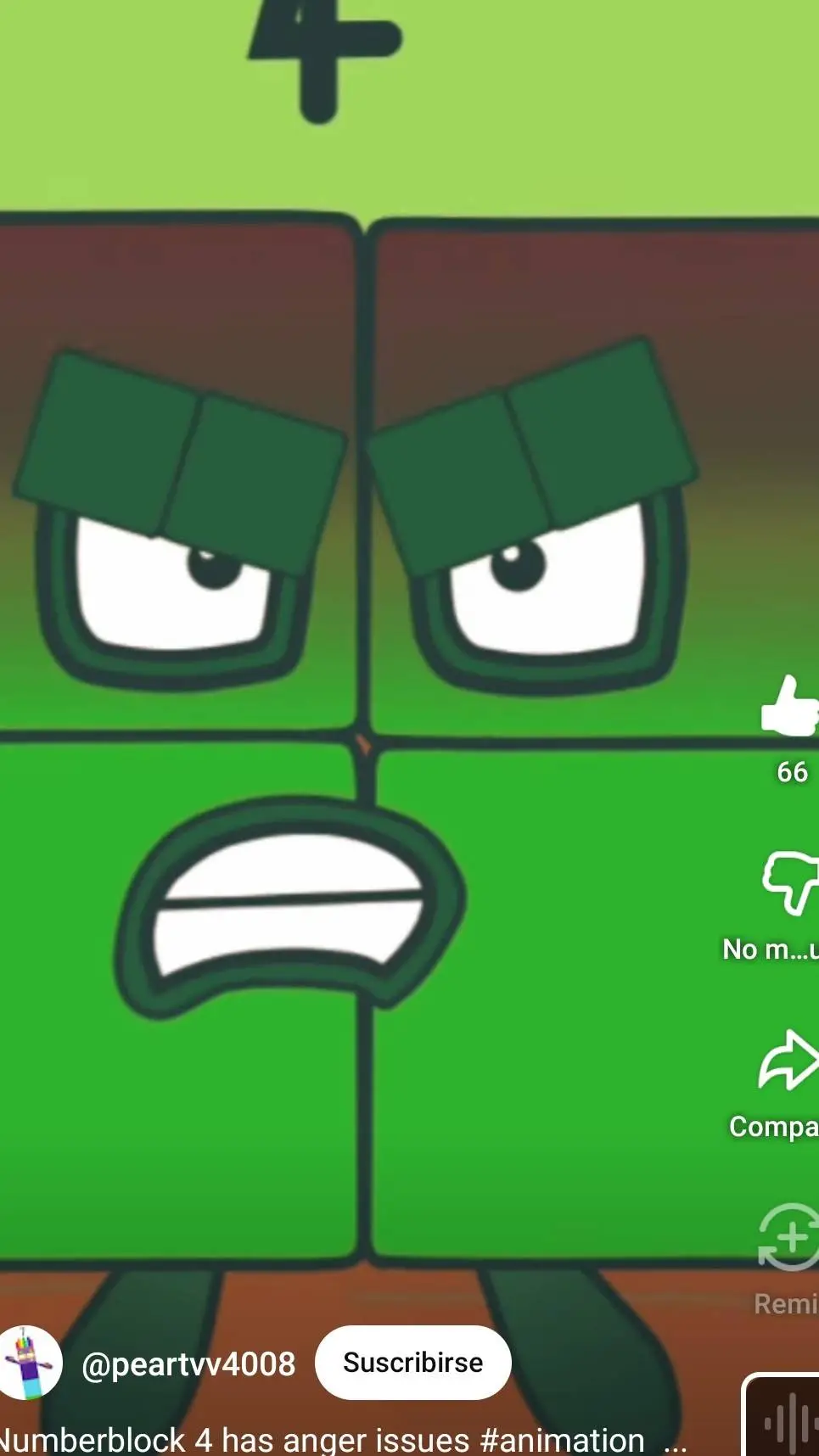 ai character: numberblocks 4 😠 background