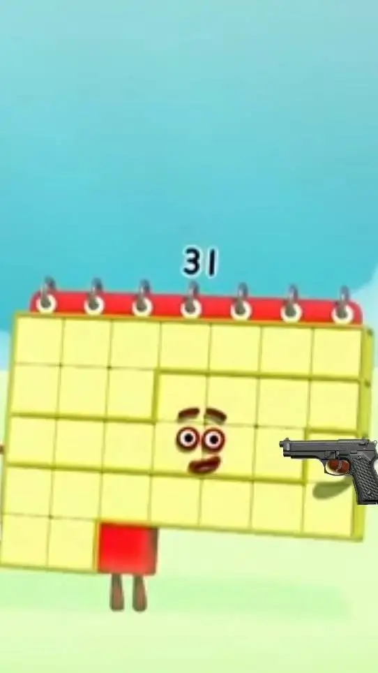 ai character: numberblock 31 background