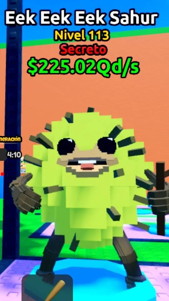 ai character: Eek eek eek sahur  background