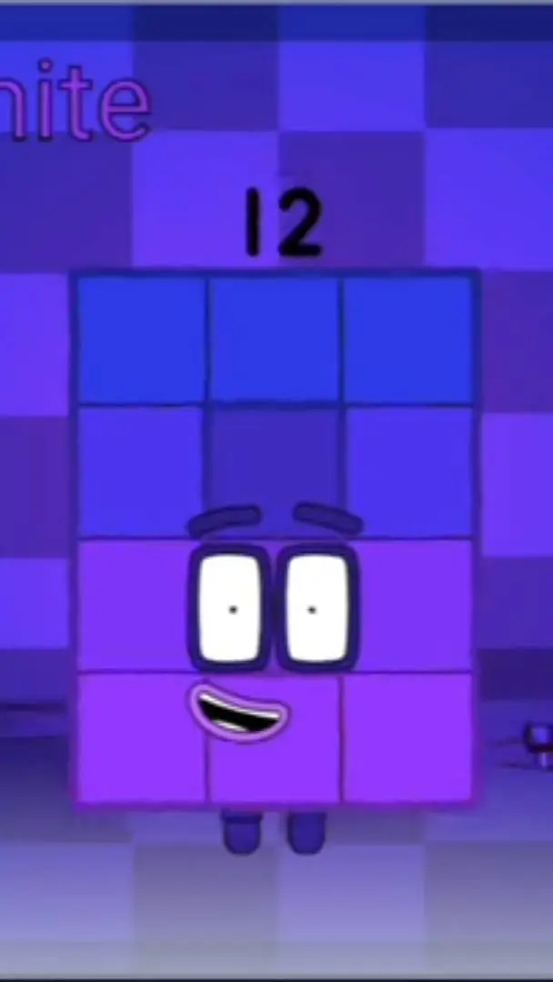 ai character: numberblocks 12 background