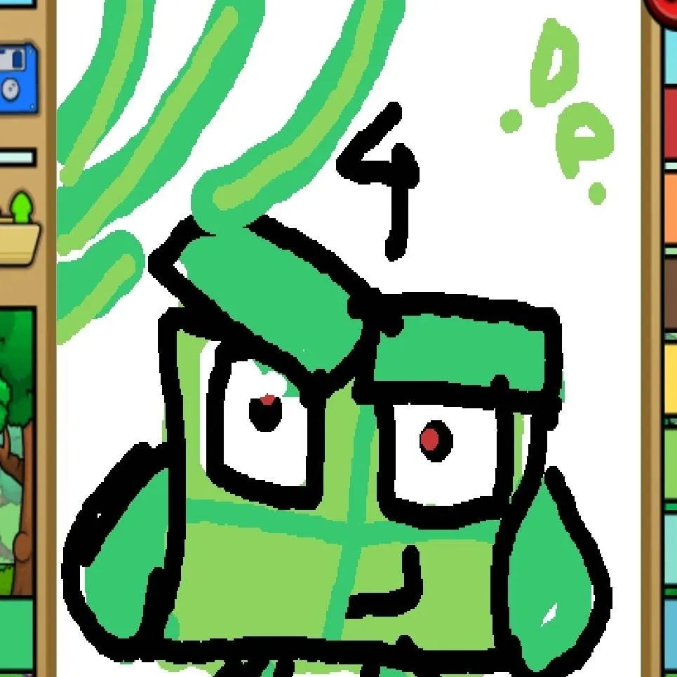 chat with ai character: numberblocks 4