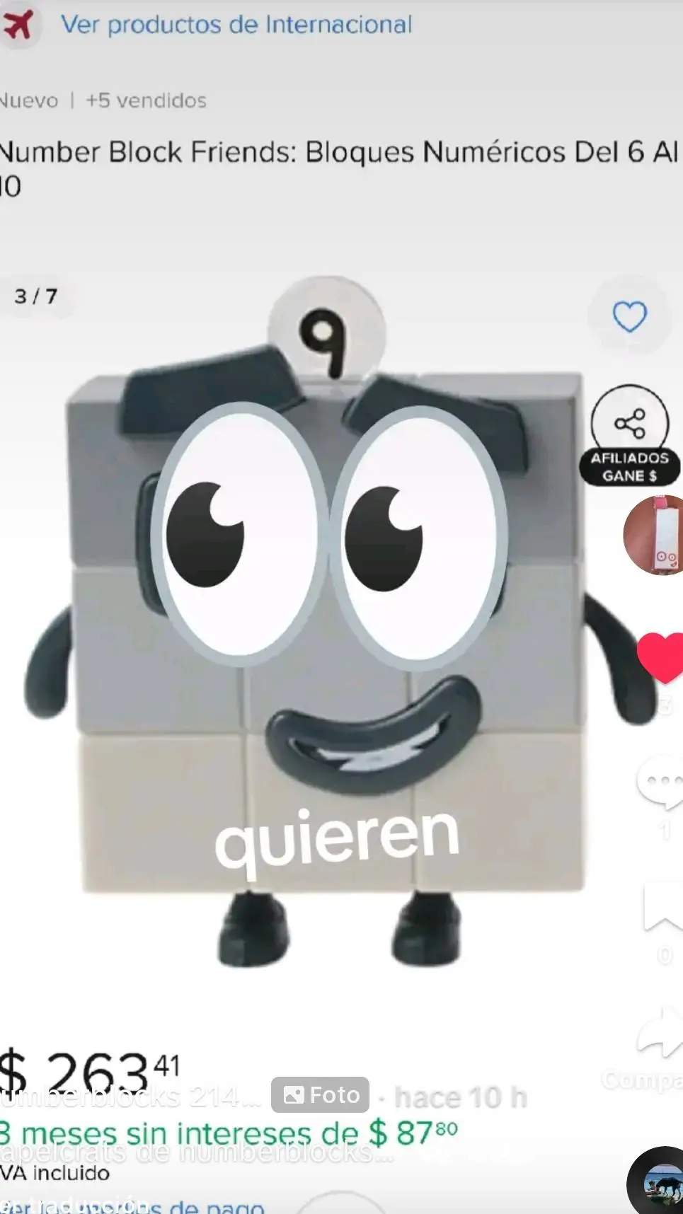 ai character: numberblocks 9 background