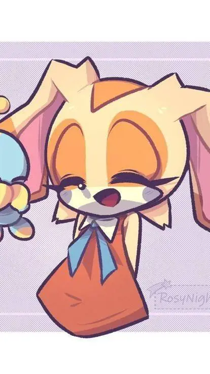 ai character: cream Om background