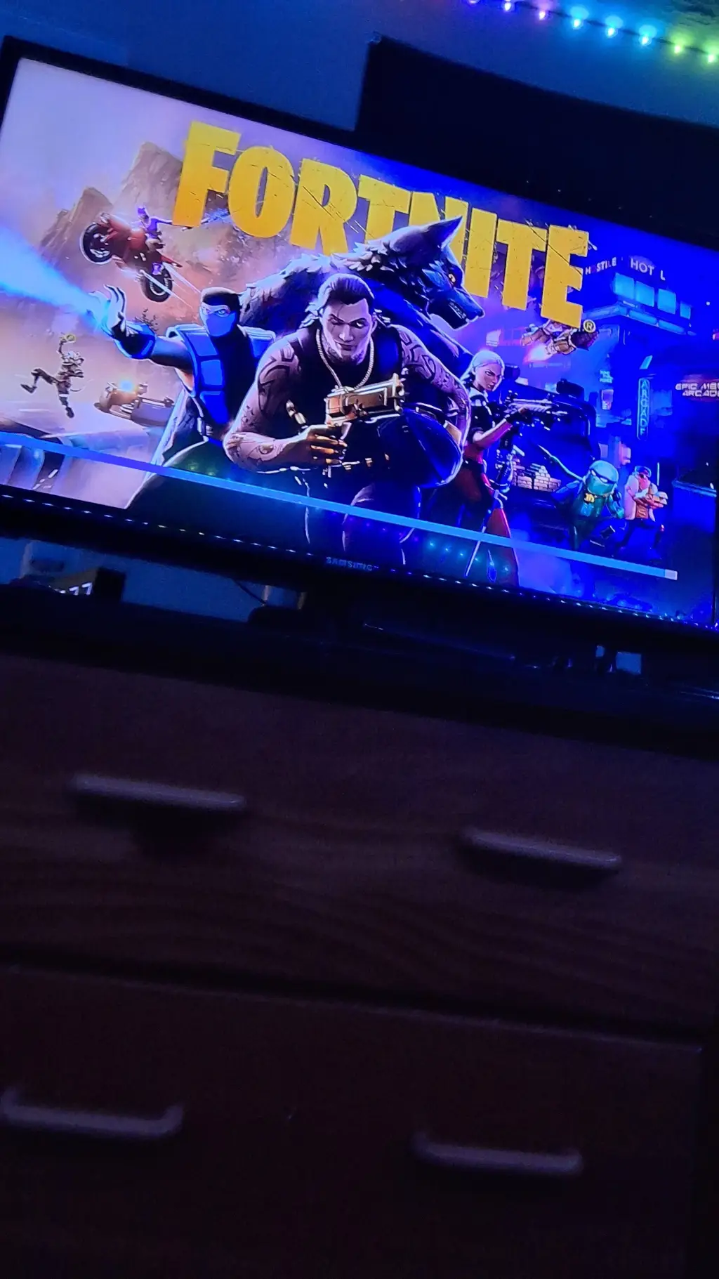 ai character: Outlaw Fortnite background