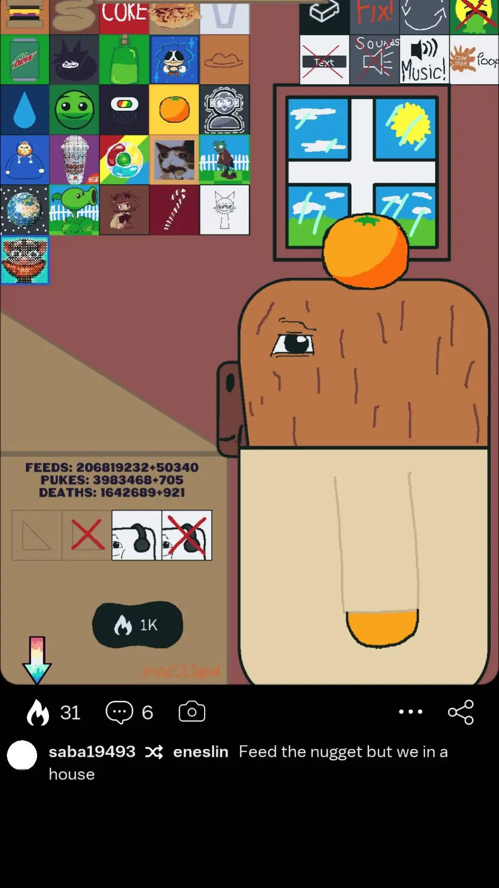 ai character: Sprunki infección background