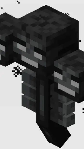 ai character: bedrock wither background