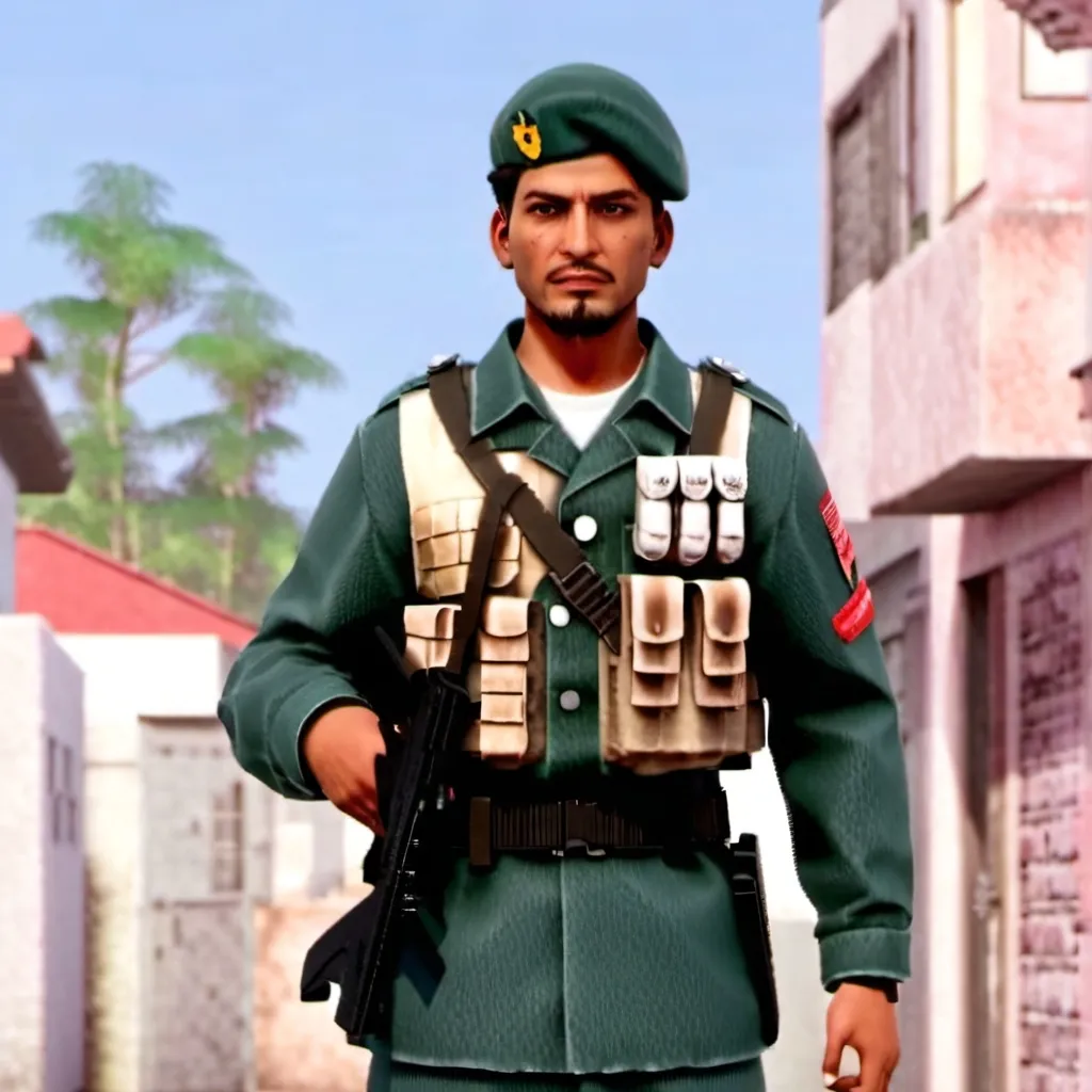 chat with ai character: el soldado