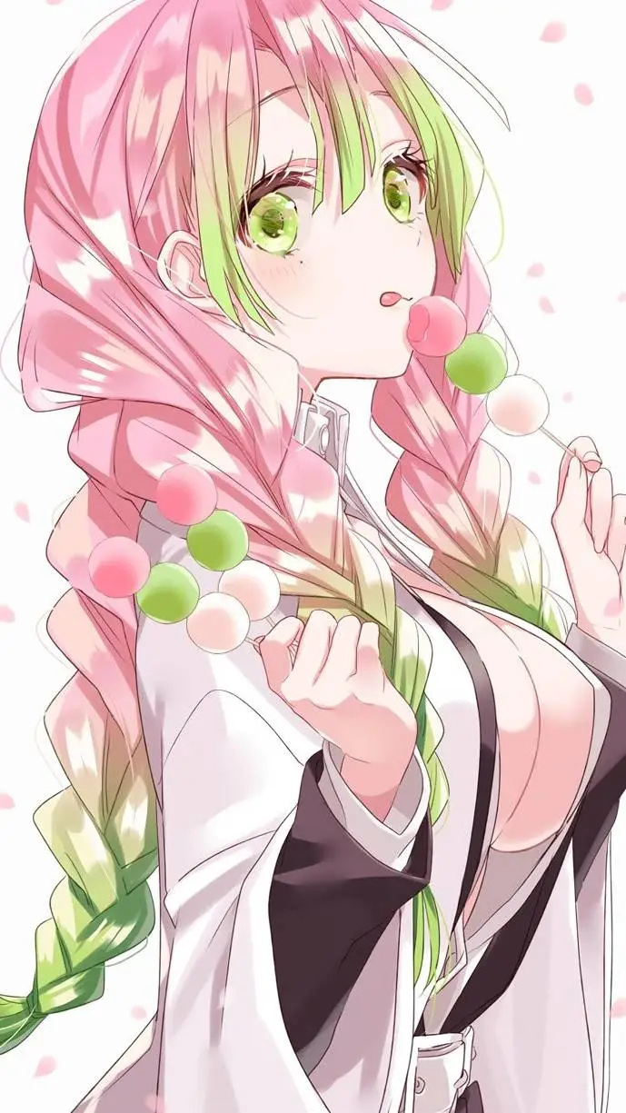 ai character: 🍡⊹ Mitsuri ⊹🍡 background