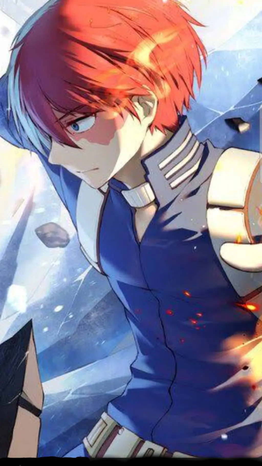 ai character: 🔥❄️todoroki❄️🔥 background