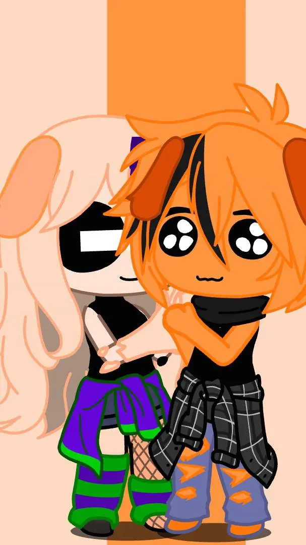 ai character: nube y dogday  background