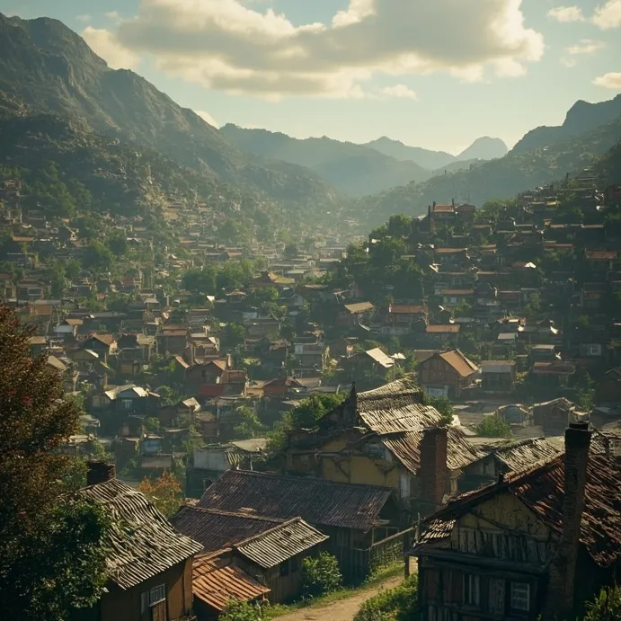 chat with ai character: деревня