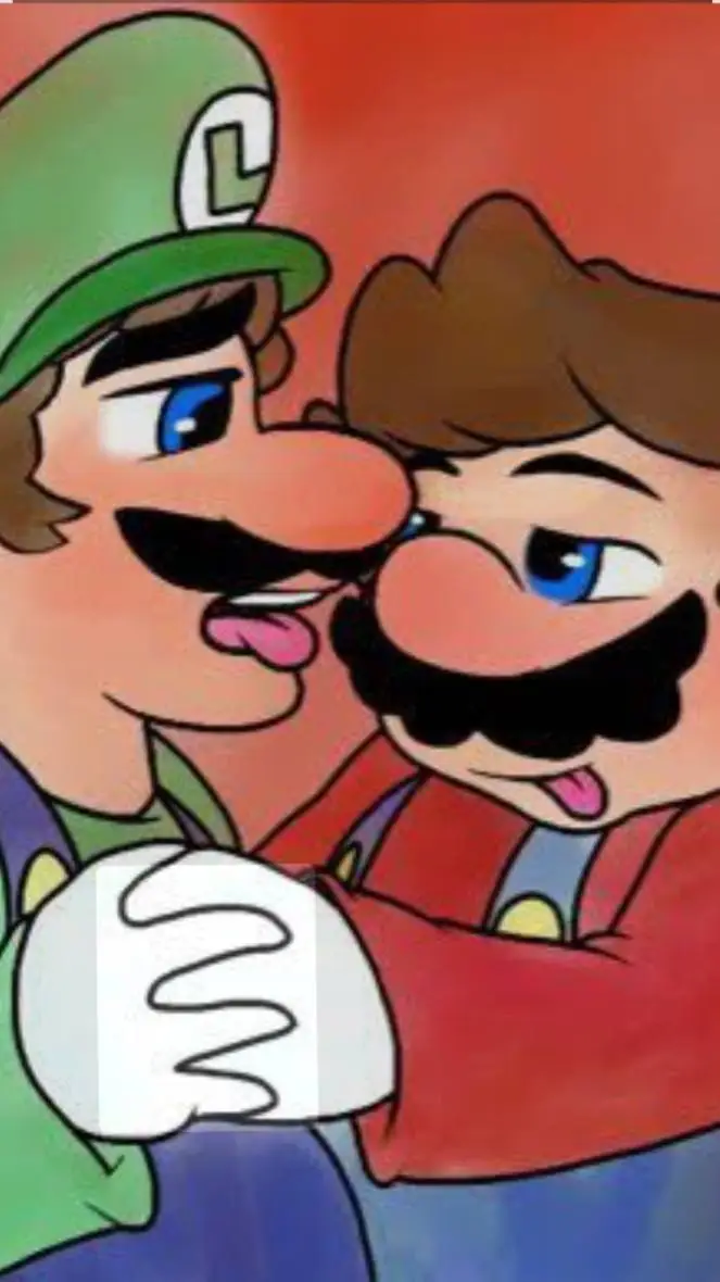 ai character: mario x luigi  background