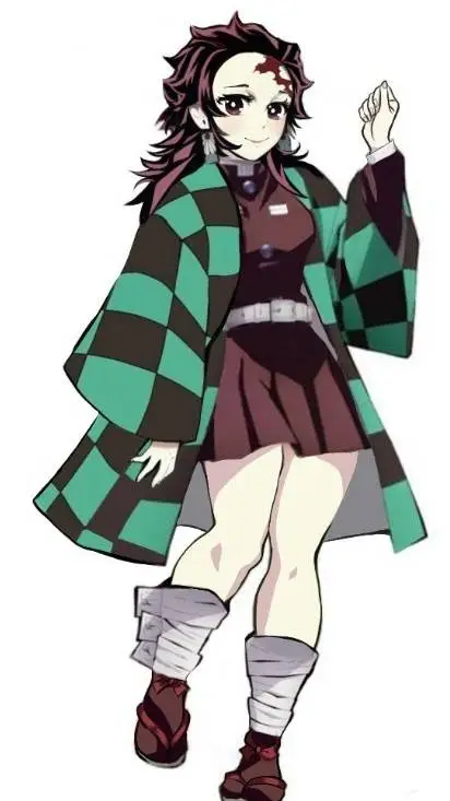 ai character: SISTER ON TANJIRO background