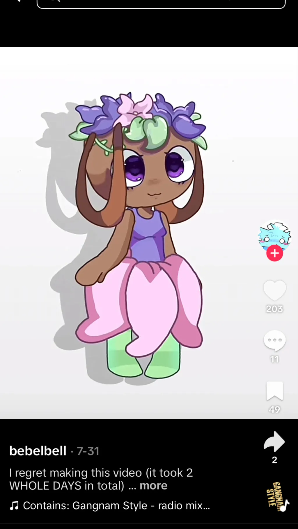 ai character: BunnyBasketCake background