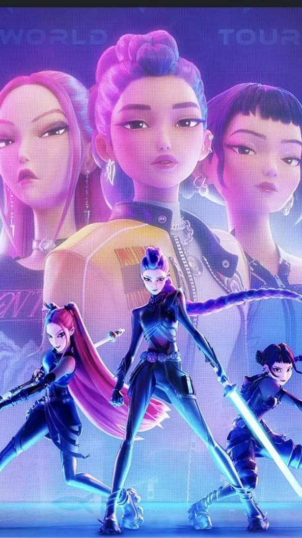 ai character: kpop demon hunters background
