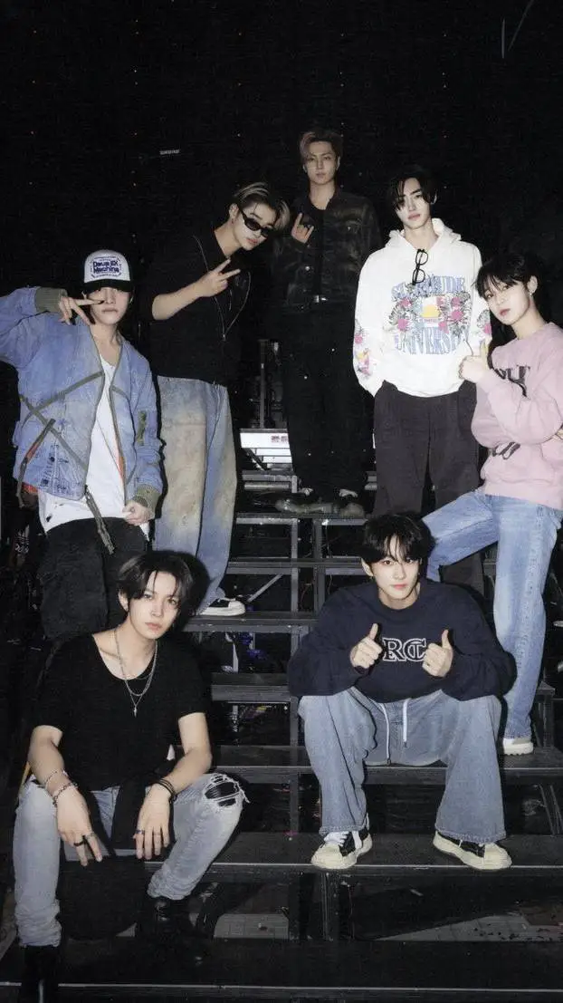 ai character: ENHYPEN  background