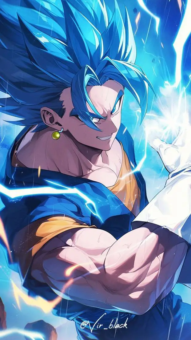 ai character: ✨💙Vegito ssjBlue💙✨ background