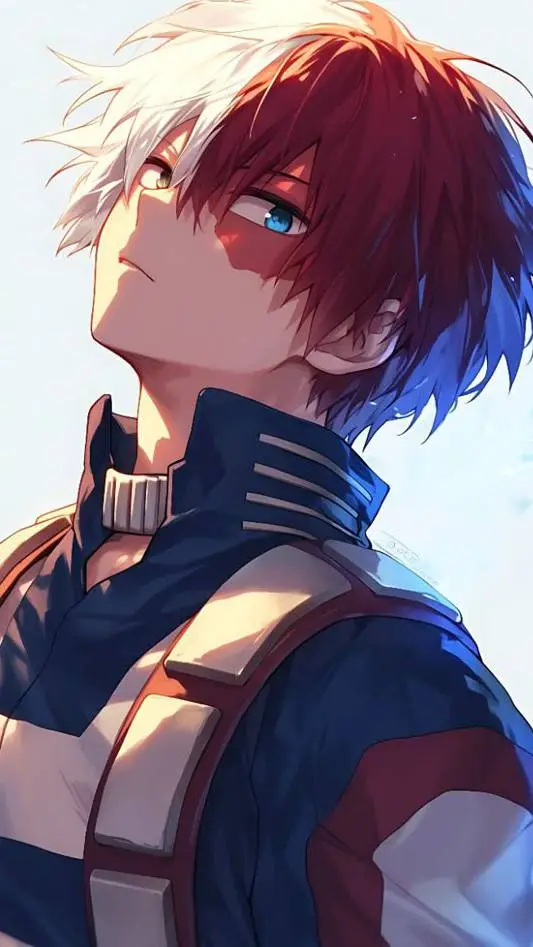 ai character: 🤍🧊ShotoTodoroki🔥❤️ background