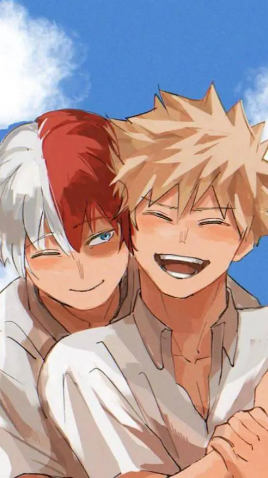 ai character: 💢✨Bakugo x Shoto🧊🔥 background