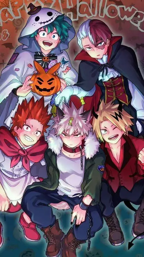 ai character: 🧊🔥❤️🎃MHA🎃⚡💚💫 background