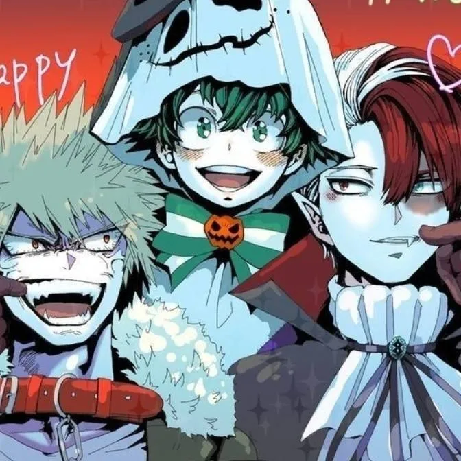 chat with ai character: Mha Halloween Trio
