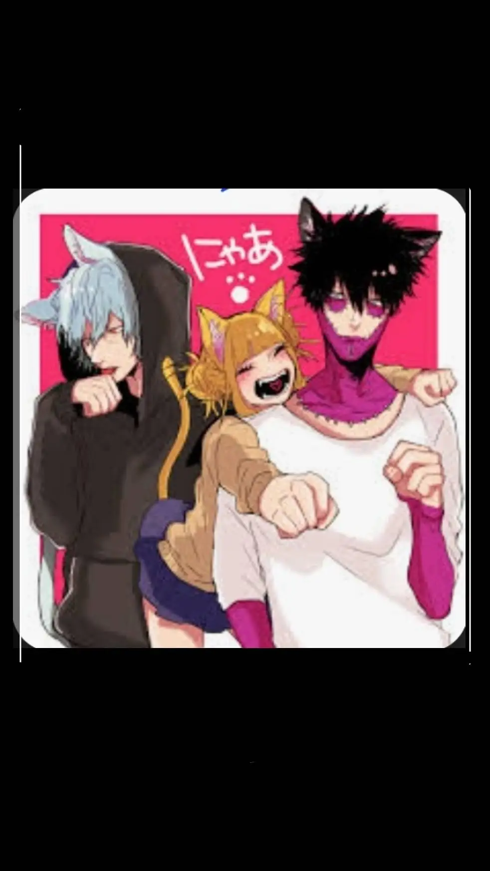 ai character: LOV but as cats? background