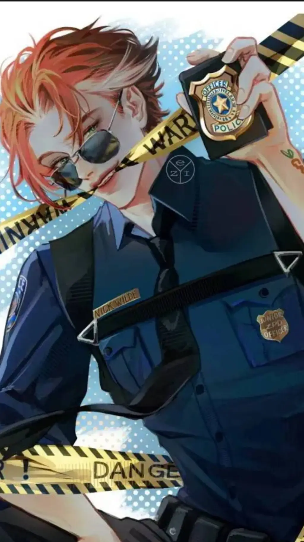ai character: ♣︎Officer Dwayne♣︎ background