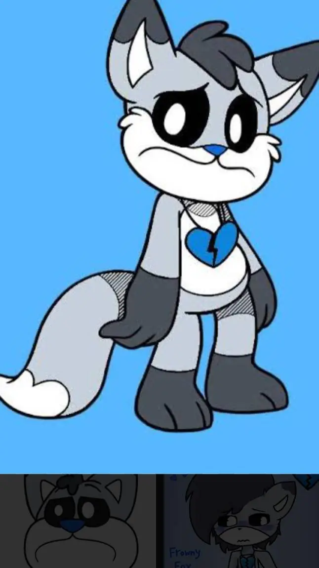 ai character: Frowny Fox!!!!!!!! background