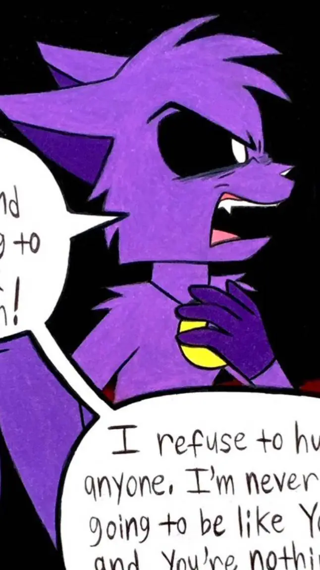 ai character: Catnap feels scare background