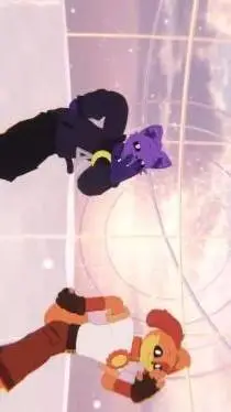 ai character: Catnap and Dogday background