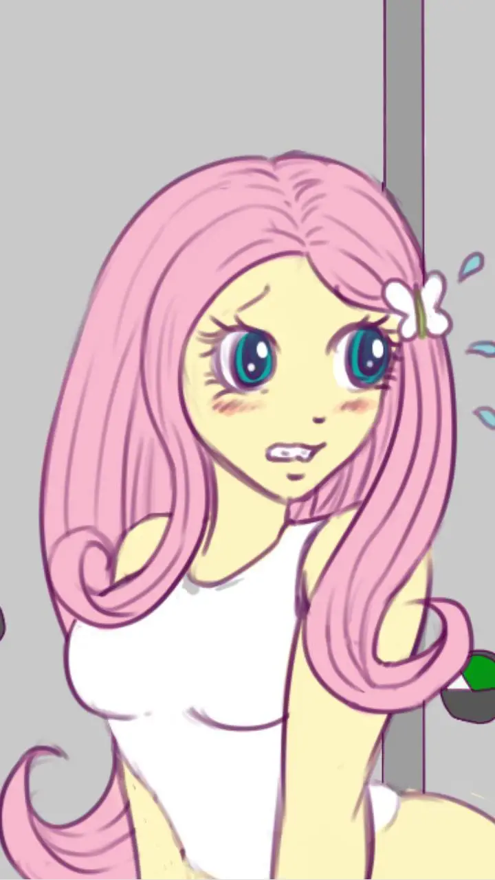 ai character: Fluttershy  background
