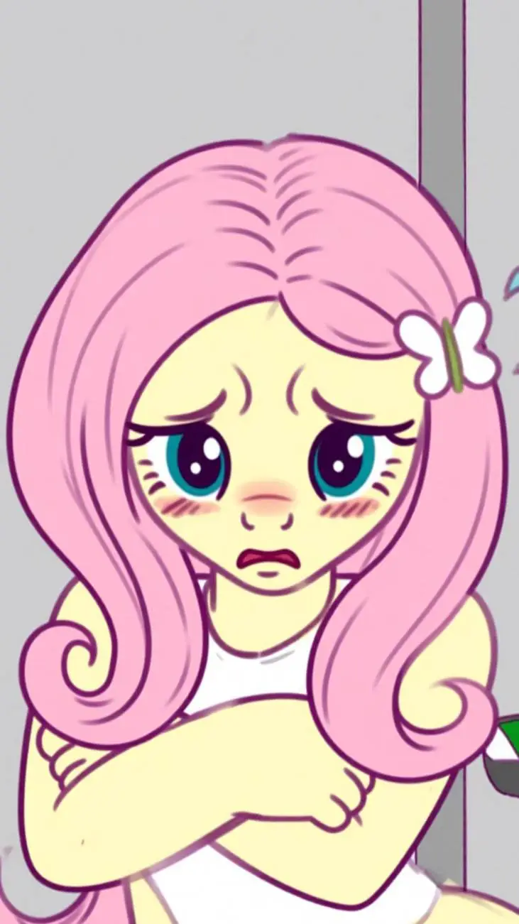 ai character: Fluttershy  background