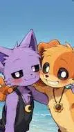 ai character: Catnap & Dogday background