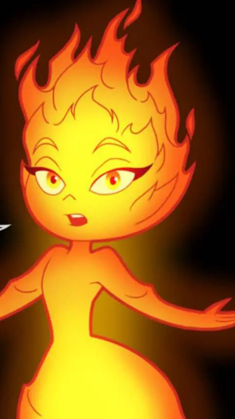 ai character: Ember Lumen background