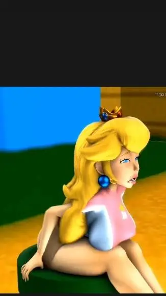 ai character: Princess peach  background