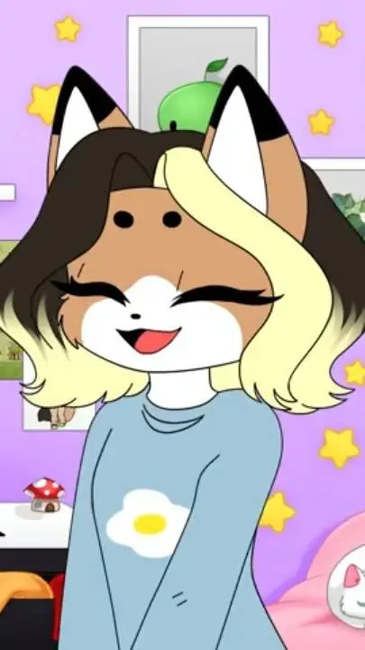 ai character: Violeta raposa 🦊 🌼 background