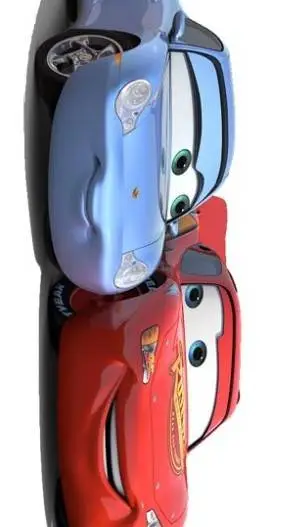 ai character:  McQueen e Sally background