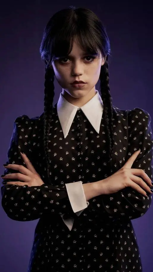 ai character: Wandinha Addams 👧🏻 background