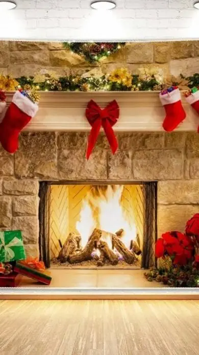 ai character: CHRISTMAS PARTY!!! background