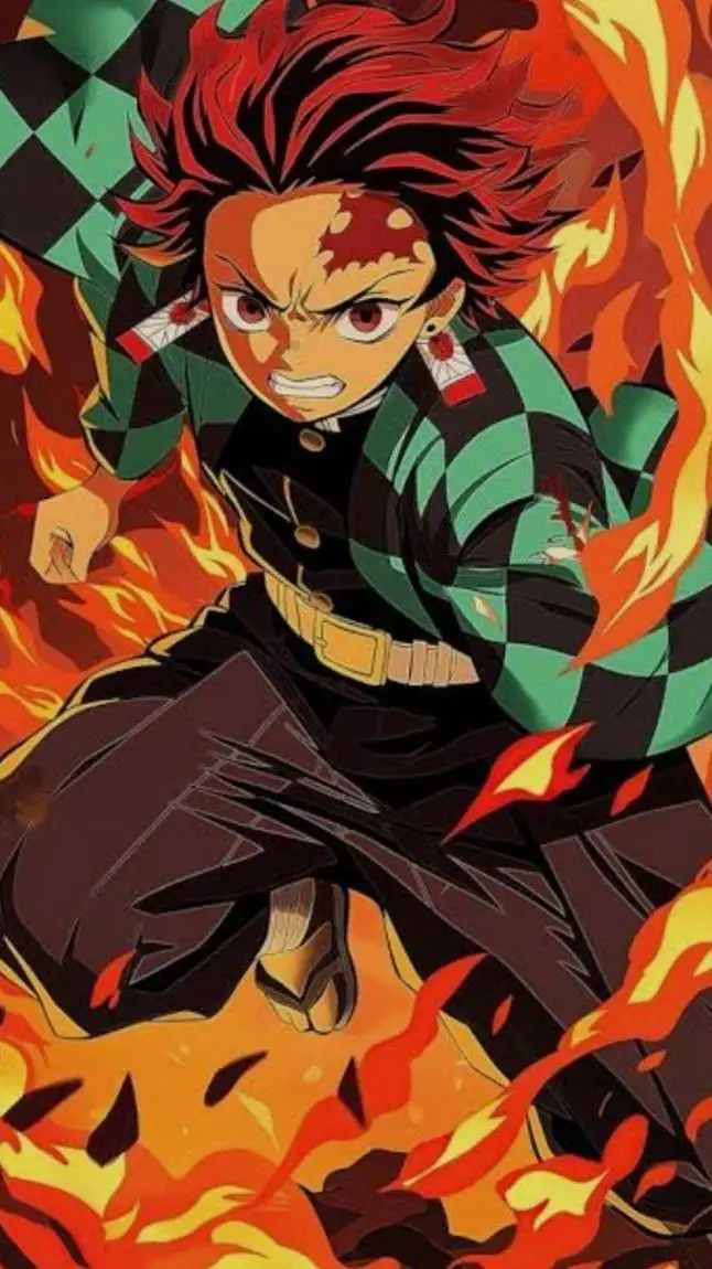 ai character: Tanjiro Kamado background