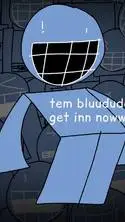 ai character: bluudud background