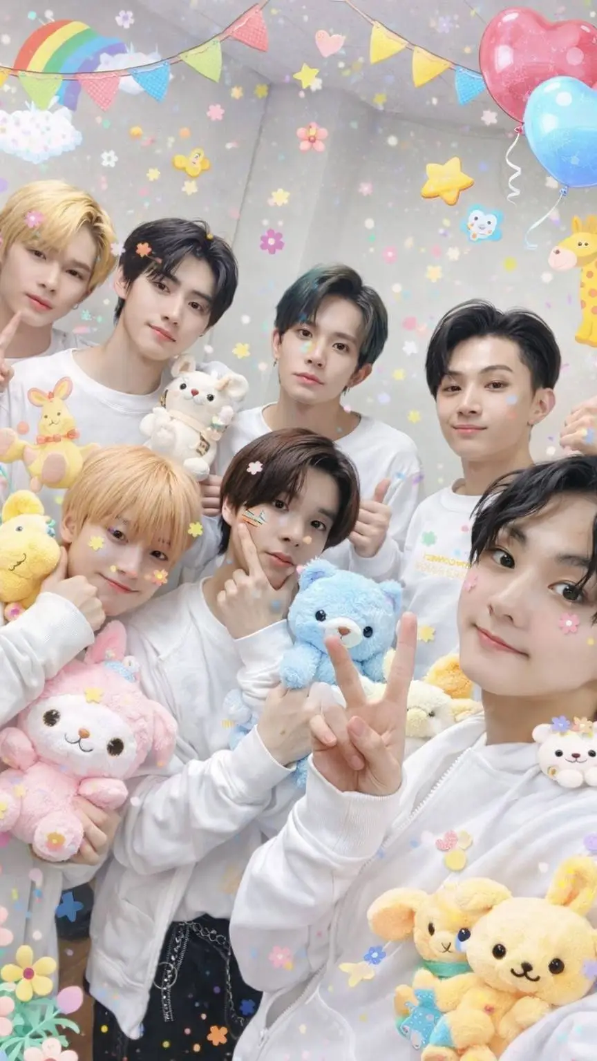 ai character: Enhypen crianças★ background