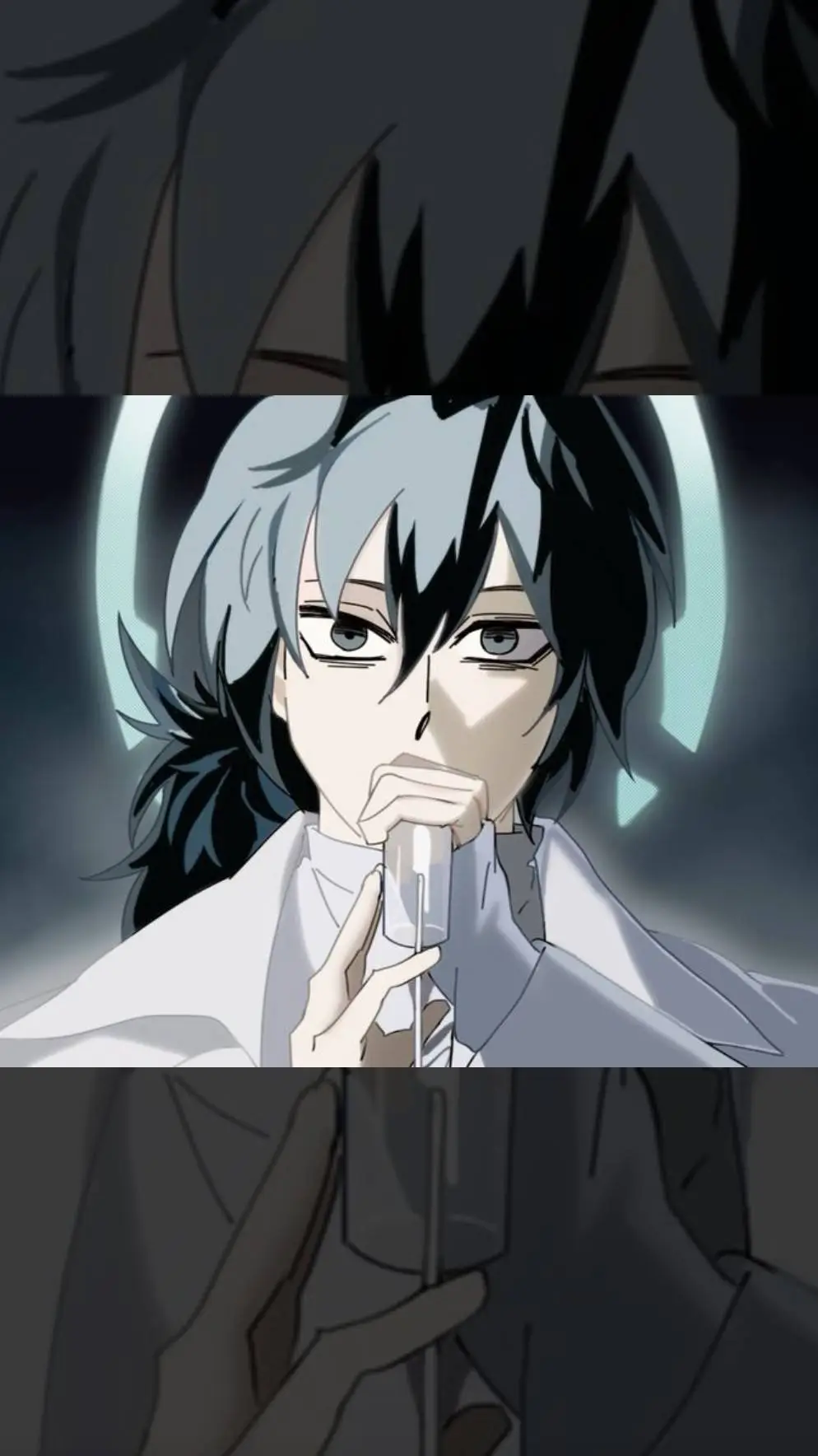 ai character: Alien stage x kny background