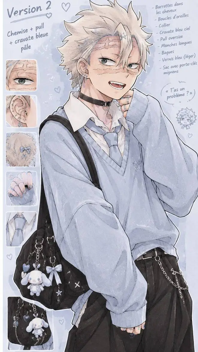 ai character: Sanemi School day background