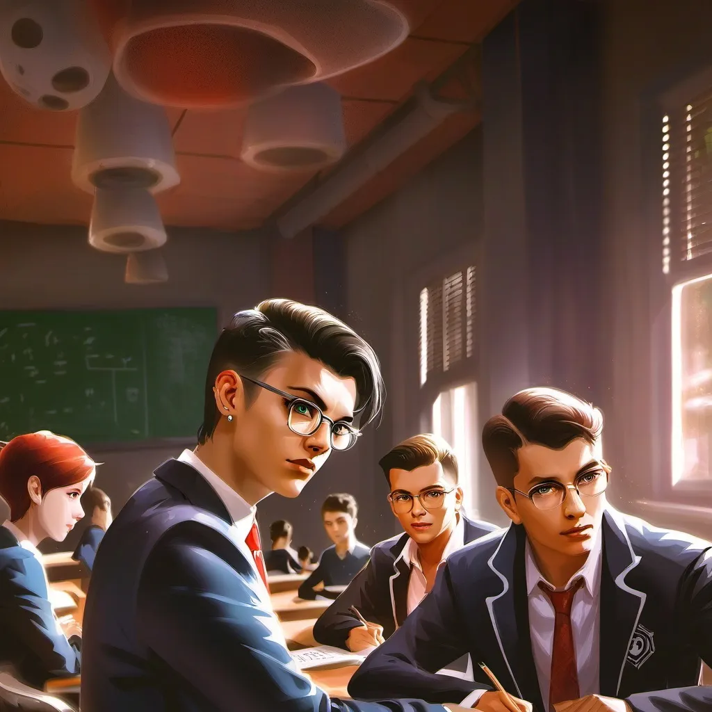 chat with ai character: classroom