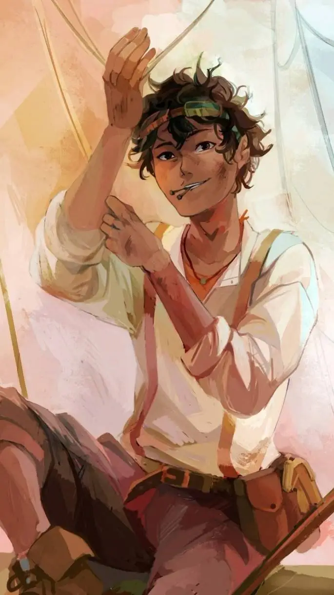 ai character: Pjo work McDonald background